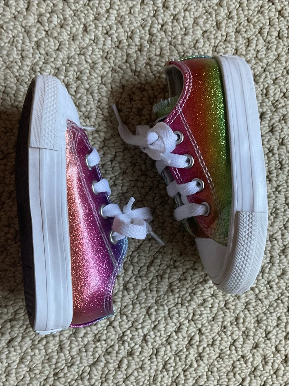 Converse Toddler Shoes Size 5 Rainbow Sparkle